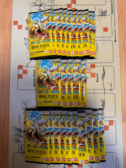 New, unopened, One Piece card OP15 Adventure on the Island of the Gods 25 Pack Set
